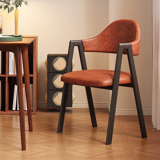 2025 New Modern Nordic Dining Chair with Iron Frame and Backrest