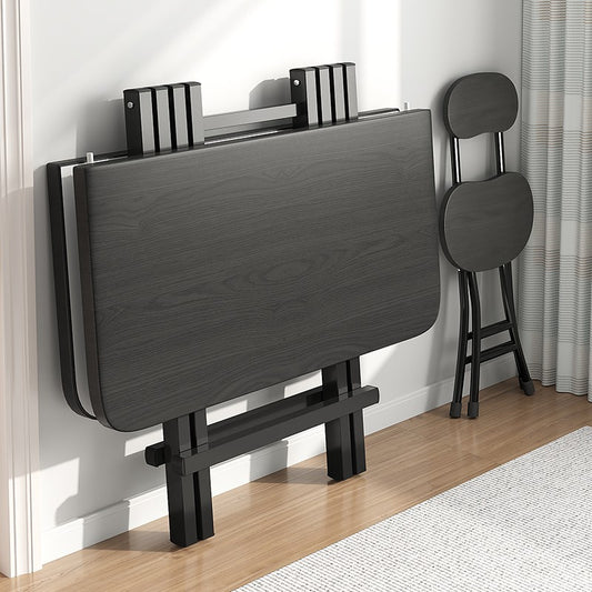 Compact Square Folding Table with Chairs for Apartment or Dorm