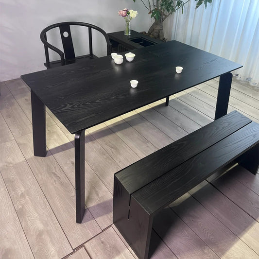 Carbonized Ash Wood Table Slab for DIY Dining or Coffee Table