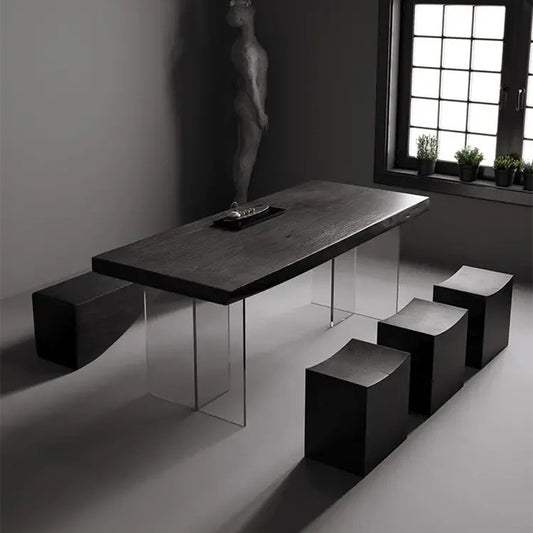 Carbonized Ash Wood Table Slab for DIY Dining or Coffee Table