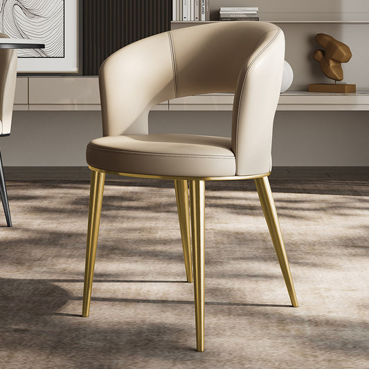 Modern Luxury Leather Dining Chair for Elegant Homes or Restaurants