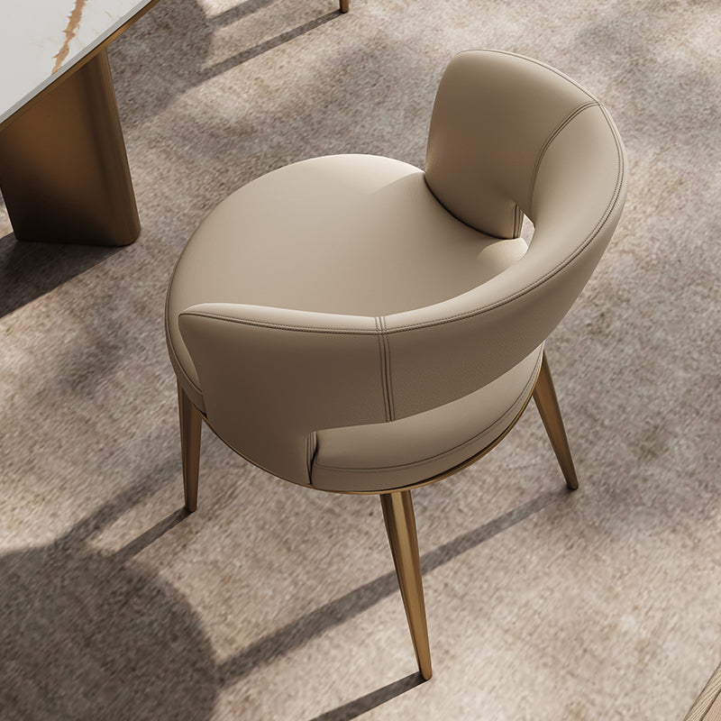 Modern Luxury Leather Dining Chair for Elegant Homes or Restaurants