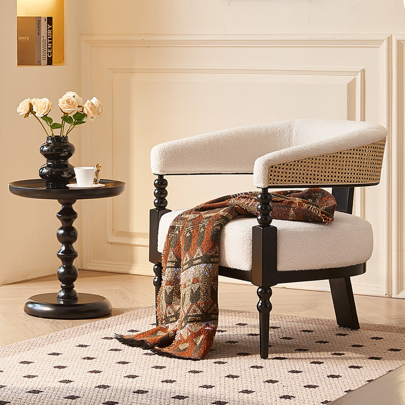 Soft Upholstered Wicker Chair for Living Room, Lounge, or Office