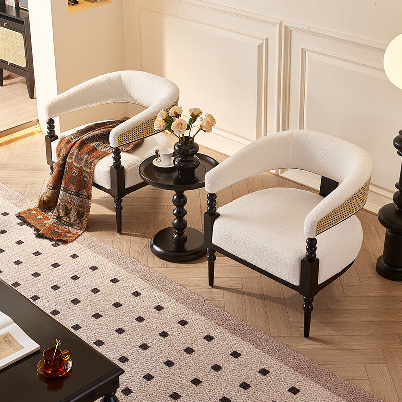 Soft Upholstered Wicker Chair for Living Room, Lounge, or Office