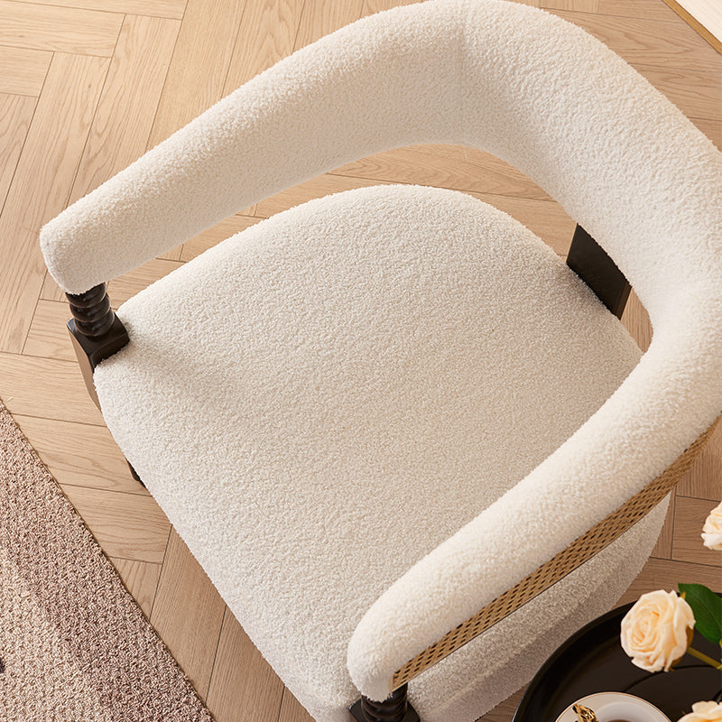 Soft Upholstered Wicker Chair for Living Room, Lounge, or Office