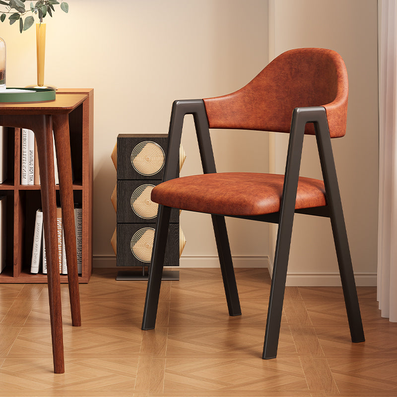 2025 New Modern Nordic Dining Chair with Iron Frame and Backrest